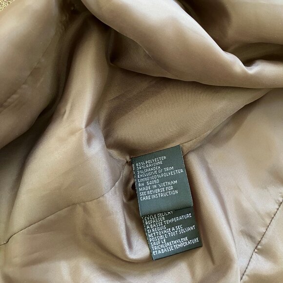 Kasper Brown Plaid Blazer Equestrian Jacket Contrast Collar Pockets Women's 16W - Picture 5 of 8